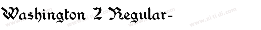 Washington 2 Regular字体转换